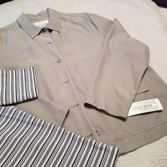NWT Jones Wear Sport Lg top w/size 14 jacket-2pcs - Picture 4 of 5